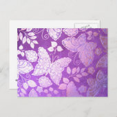 Carte Postale vol par papillon (Devant / Derrière)