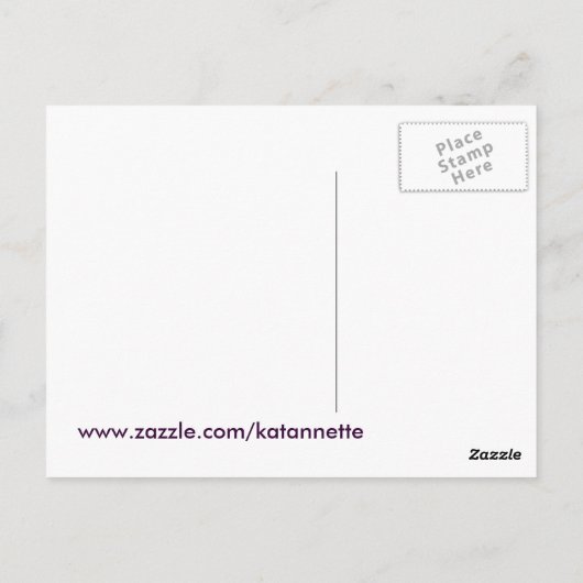 Carte Postale vol par papillon (Dos)