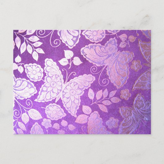 Carte Postale vol par papillon (Devant)