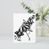 Carte Postale vol Parasols parapluies Illustration de l'art de l (Debout devant)