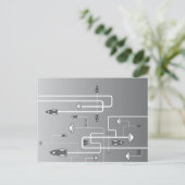 Carte Postale Vol spatial rétro (Debout devant)