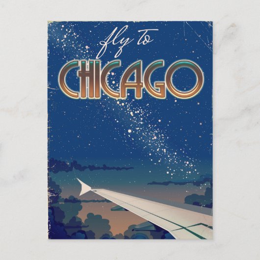Carte Postale Vol vers Chicago (Devant)
