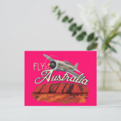Carte Postale Vol vers l'Australie (Debout devant)