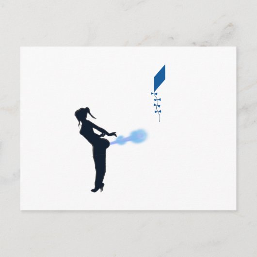 Carte Postale volant de cerf-volant extrême (Devant)