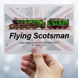 Carte Postale Volant Scotsman Steam Train Anglais Locomotive