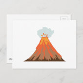 Carte Postale Volcan (Devant / Derrière)
