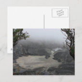 Carte Postale Volcan actif, Bandung Indonésie (Devant / Derrière)