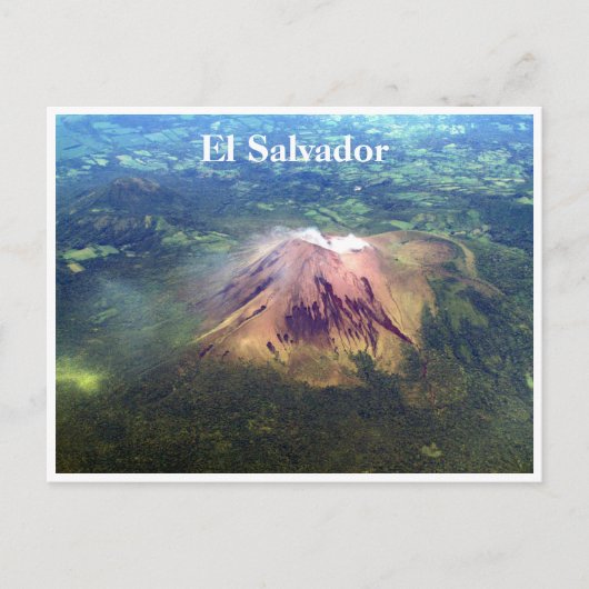 Carte Postale volcan aérien el sal (Devant)