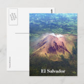 Carte Postale volcan aérien el salvador (Devant / Derrière)