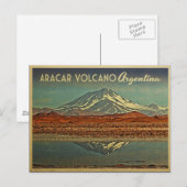 Carte Postale Volcan Aracar Argentine (Devant / Derrière)