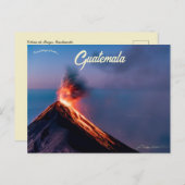 Carte Postale Volcán de Fuego Guatemala (Devant / Derrière)