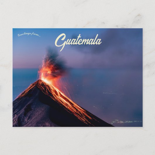 Carte Postale Volcán de Fuego Guatemala (Devant)