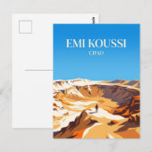 Carte Postale Volcan Emi Koussi Tchad (Devant / Derrière)