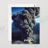 Carte Postale Volcan fumant (Devant / Derrière)