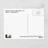 Carte Postale Volcan Masaya, Nicaragua, C.A. (Dos)