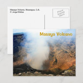 Carte Postale Volcan Masaya, Nicaragua, C.A. (Devant / Derrière)