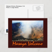 Carte Postale Volcan Masaya, Nicaragua, C.A. (Devant / Derrière)