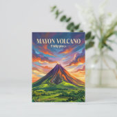 Carte Postale Volcan Mayon Philippines (Debout devant)