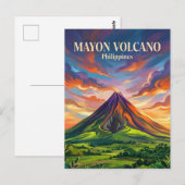 Carte Postale Volcan Mayon Philippines (Devant / Derrière)