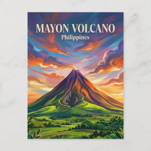 Carte Postale Volcan Mayon Philippines
