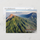 Carte Postale Volcan Merapi en Indonésie (Devant / Derrière)
