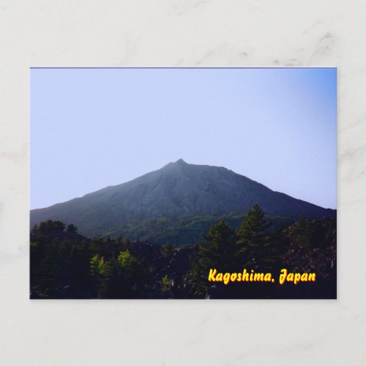 Carte Postale Volcan Sakurajima (Devant)