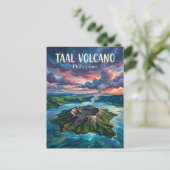 Carte Postale Volcan Taal Philippines (Debout devant)