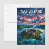 Carte Postale Volcan Taal Philippines (Devant / Derrière)