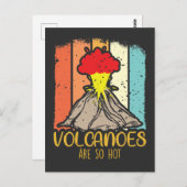 Carte Postale Volcano science Volcanos Lawa Hot explosion (Devant / Derrière)