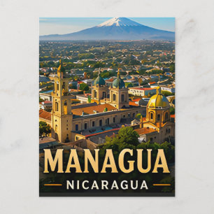 Carte Postale Volcans et beauté lacustre de Managua