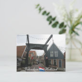 Carte postale Volendam Drawbridge Holland (Debout devant)