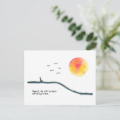 Carte Postale Voler avec les oiseaux (Debout devant)