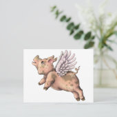 Carte Postale Voler des cochons (Debout devant)