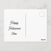 Carte Postale Voler ensemble - Halloween personnalisé (Dos)