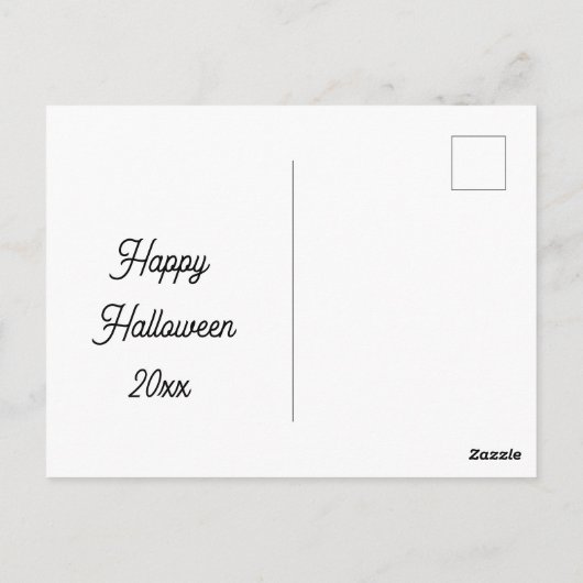 Carte Postale Voler ensemble - Halloween personnalisé (Dos)