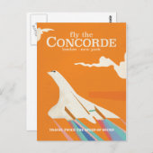Carte Postale Voler le Concorde (Devant / Derrière)
