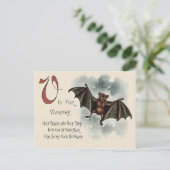 Carte Postale Voler Silly Goofy Vampire Bat (Debout devant)
