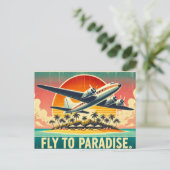 Carte Postale Voler vers le paradis (Debout devant)
