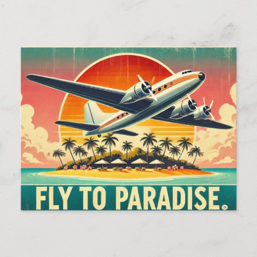 Carte Postale Voler vers le paradis (Devant)