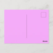 Carte Postale Volet vert citron vert et violet clair motif (Dos)