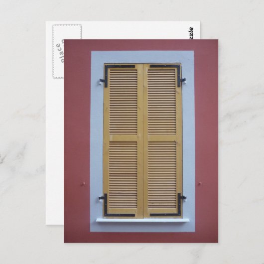 Carte Postale volets fermés (Devant / Derrière)