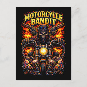 Carte Postale Voleur à moto