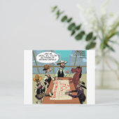Carte Postale Voleur de banque à cheval drôle (Debout devant)