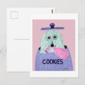 Carte Postale Voleur de biscuits Caniche (Devant / Derrière)