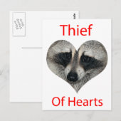 Carte Postale Voleur De Coeurs (Devant / Derrière)