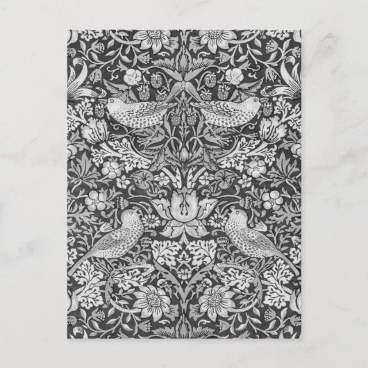 Carte Postale Voleur de fraises gris, William Morris (Devant)