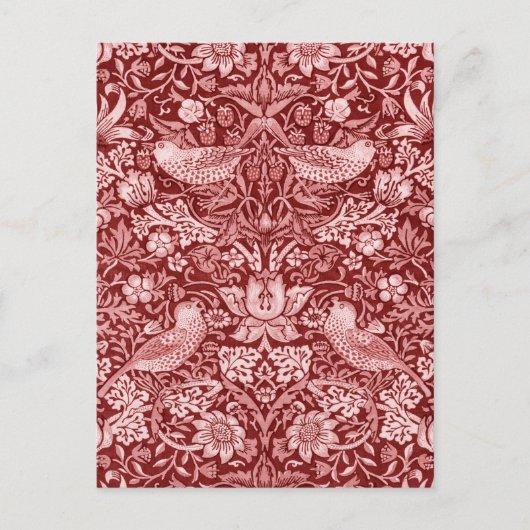 Carte Postale Voleur de fraises Marron, William Morris (Devant)