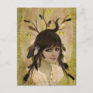 Carte Postale Voleur de pommes