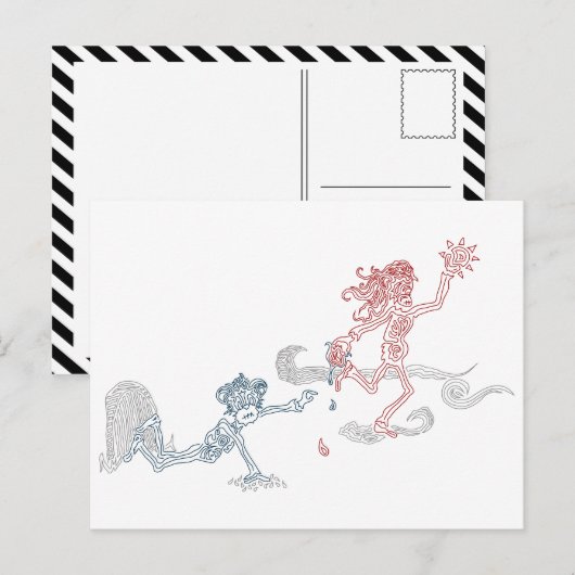 Carte Postale voleur de singe (Devant / Derrière)