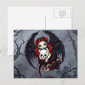 Carte postale "Voleur du crâne" (Devant / Derrière)